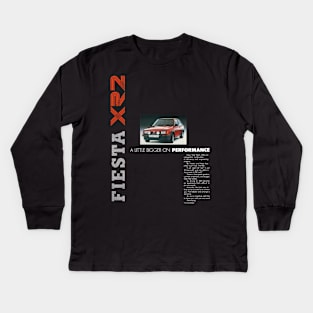 FORD FIESTA XR2 - advert Kids Long Sleeve T-Shirt